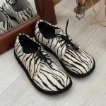 Handmade Suede Oxford Shoes Anatomical Wide Toe Lace