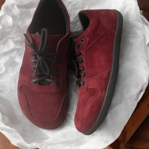 Handmade Leather Lace Up Sneakers Wide Toe Box