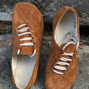 Cow Print Sneakers Handmade Leather Lace Up Shoes